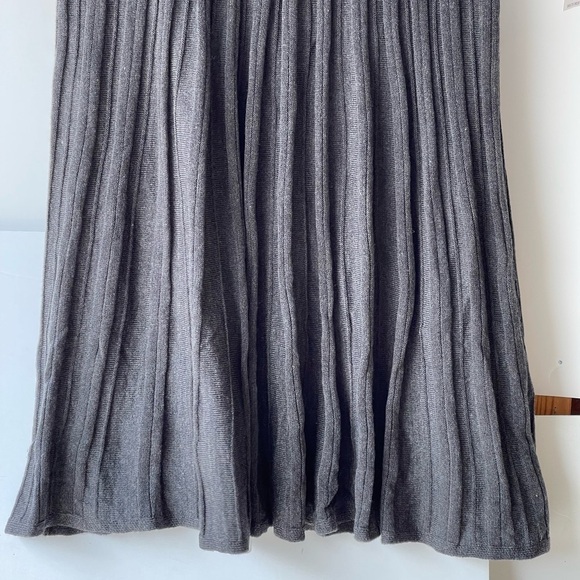 Connected Apparel Women's Plus Size Winter Gray Sweater Dress Tunic Midi, Sz 2X - Picture 7 of 10